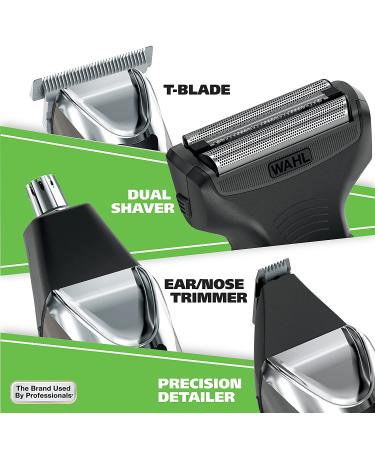 Wahl Stainless Steel Lithium Ion 2.0+ Beard Trimmer & Grooming Kit for Men - Electric Shaver, Nose & Ear Trimmer, Rechargeable Model 9864 - Buy Online on GoSupps.com
