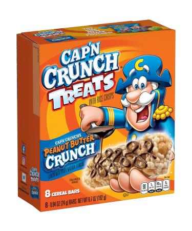Quaker Captain Crunch Treat bar 8ct - Peanut Butter, 8Count