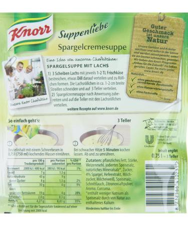 Buy Knorr Asparagus Cream Soup - 1 x 750 ml (Pack of 2) | International Shipping Available - Buy Online on GoSupps.com