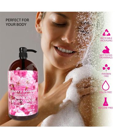 Dead Sea Collection Cherry Blossom Body Wash - Pack of 2 (67.6 fl. oz) | Cleanses and Moisturizes Skin with Natural Minerals and Vitamins | for Women and Men - Buy Online on GoSupps.com
