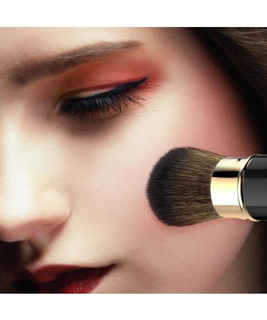 Luxspire Professional Retractable Kabuki Blush Brush - Portable Makeup Brush for Blush, Bronzer, Contouring, and Powder Foundation - Travel-Friendly - Buy Online on GoSupps.com