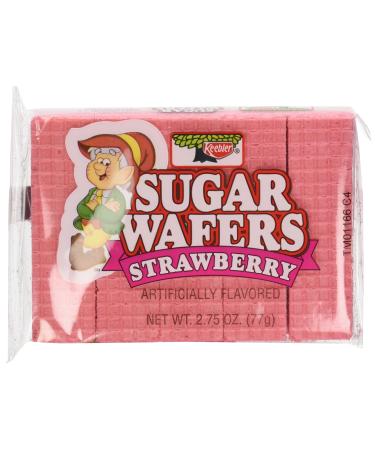 Keebler Sugar Wafers Twelve, Strawberry, 2.75 Ounce (Pack of 12), 33 Ounce Strawberry 12ct