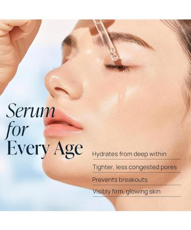 Hyaluronic Moisturizing Face Serum Best Acne & Wrinkle Treatment for All Skin Types | Pure Hydration & Soothing Care - Buy Online on GoSupps.com