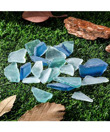 Sea Glass for Crafts Seaglass Pieces Decor Flat Frosted Sea Glass Vase Filler Crushed Sea Glass for Beach Wedding Party Decor Home Aquarium Decor DIY Art Craft Supplies (Blue  White  Green 11 Oz) - Buy Online on GoSupps.com