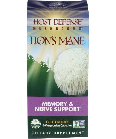 HOST DEFENSE Organic Lion's Mane Brain & Nerve Support 60 CT