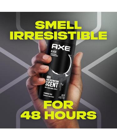 AXE Body Spray Deodorant for Men Black for Long Lasting Odor Protection Frozen Pear & Sandalwood Men's Deodorant Formulated Without Aluminum 4.0 oz - Buy Online on GoSupps.com