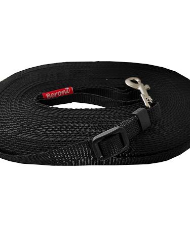 Cat leash 5m long adjustable from 2.50 meters - 5 meters black feather-light with hand loop for cat harness or collar