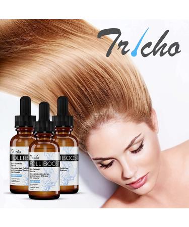 Folliboost Hair Growth Serum with Biotin & Natural Ingredients - 2 oz - Fight Hair Loss - Made in USA - Buy Online on GoSupps.com