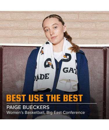 Gatorade Sideline Towel - White 21 x 39 - 100% Cotton - Machine Washable - Buy Online on GoSupps.com