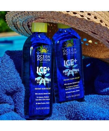 Buy Ocean Potion Burn Relief Gel with Lidocaine 8.5oz - Fast-Acting Pain Relief for Sunburn & Minor Burns - International Shipping Available - Buy Online on GoSupps.com