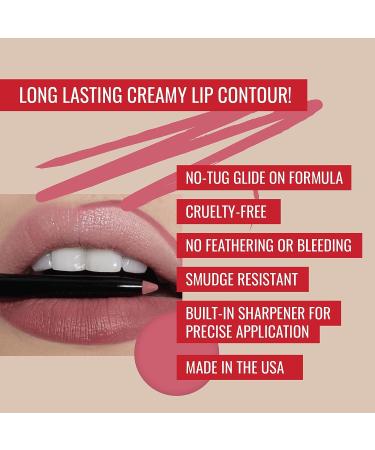 Runway Rogue Designer Liner Lip Pencil - Matte Rose-Pink Lip Liner with Sharpener for Camera Ready Looks - Buy Online on GoSupps.com