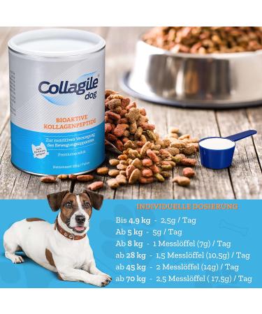 Collagile Dog - Bioactive Collagen Peptides for Dogs | 450g (2 x 225g) | Premium Pet Supplement - International Shipping - Buy Online on GoSupps.com
