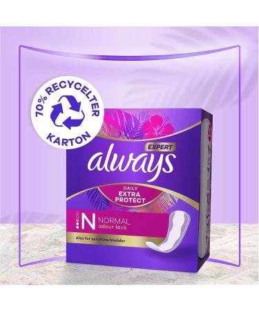 Always Dailies Extra Protect Slip Inserts for Women - Giga Pack (64 Pieces) | Normal Absorbency Maximum Protection Daily - Buy Online on GoSupps.com