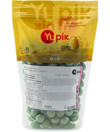 Yupik Mint Chip Malt Balls 1 kg Kosher Chocolate Candy Bites Crisp Malt Center Mint Chocolate Coating Sweet Treat Delicious Snacks Ideal for Gifting Holidays & Baking - Buy Online on GoSupps.com