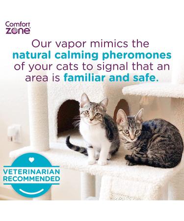 Comfort Zone Multi-Cat Diffuser Refills - 3 Pack | Veterinarian Recommended Solution for Peaceful Home, Stop Cat Fighting, Spraying & Scratching - Buy Online on GoSupps.com