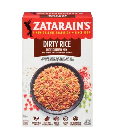 Zatarain's Original Dirty Rice Mix, Gluten Free (Pack of 3)