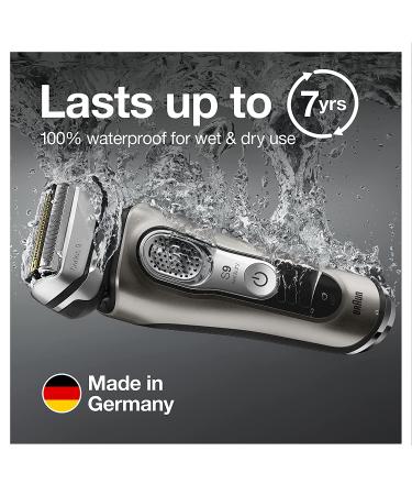 Braun Series 9 9385cc Electric Razor for Men - Waterproof Foil Shaver with Pop-Up Trimmer, Wet & Dry Shave - Clean & Charge SmartCare Center, Leather Travel Case - Black - Buy Online on GoSupps.com