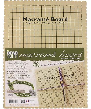 Beading Macrame Board 11.5x15.5 Foam Grid for Bracelet Projects - Instructions Included - Buy Online on GoSupps.com