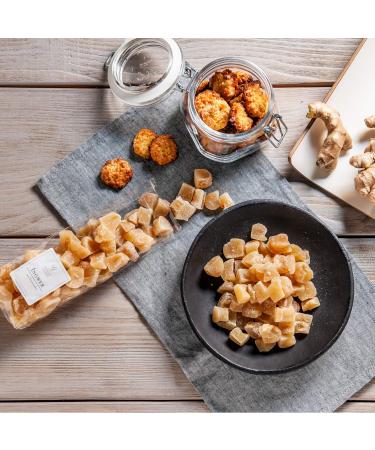 Boomers Gourmet Candied Ginger - Lightly Sweetened Treat | 300g - Premium International Shipping - Buy Online on GoSupps.com