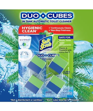 Soft Scrub In-Tank Toilet Cleaner Duo-Cubes - Alpine Fresh 4 Count (Pack of 2) | International Shipping Available - Buy Online on GoSupps.com