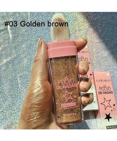 3 Pack Fairy Patting Powder Highlighter Stick - White Moonbeam, Fairy Pink, Golden Brown - Buy Online on GoSupps.com