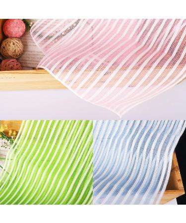 Exfoliating African Net Bath Wash Cloths - Pack of 3 - Korea Made - 3 Colors - Gentle Body Scrub Cloth for Effective Cleaning - Buy Online on GoSupps.com