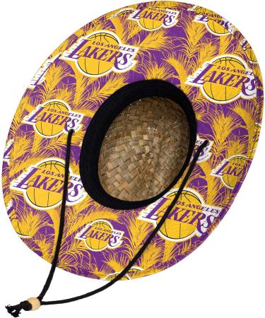 FOCO NBA Los Angeles Lakers Floral Straw Sun Hat - Team Logo Design, One Size - Buy Online on GoSupps.com