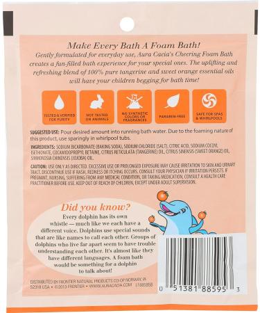 Aura Cacia Bath Foam Cheering Kids 2.5oz - Natural and Gentle Formula for Happy Bath Time - Buy Online on GoSupps.com