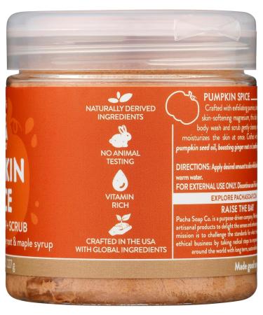 Buy PACHA SOAP Pumpkin Spice Whipped Soap & Scrub 8 OZ - Luxurious Exfoliating Body Care for Fall | International Shipping Available - Buy Online on GoSupps.com
