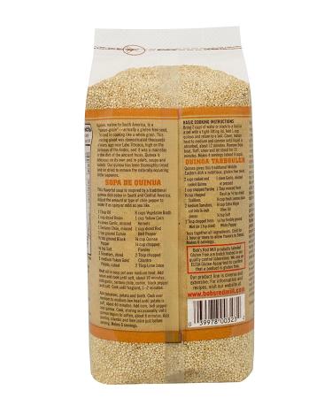 Bob's Red Mill Organic White Quinoa 26 Ounce Packages (Pack of 4) - 6.48 Pounds Total - Buy Online on GoSupps.com