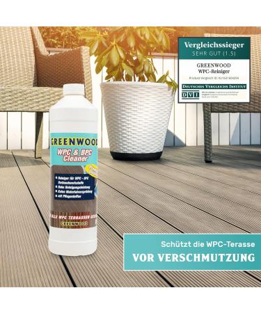 Buy Greenwood WPC & BPC Cleaner - pH Neutral Concentrate for Terrace Planks | 1L Care & Cleaning Agent - International Shipping Available - Buy Online on GoSupps.com