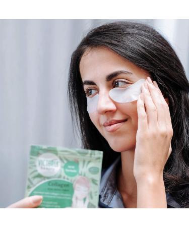 Victoria Beauty Collagen Eye Pads - Reduce Dark Circles & Swelling with Green Tea - 30 Patches for Youthful Eyes - Buy Online on GoSupps.com