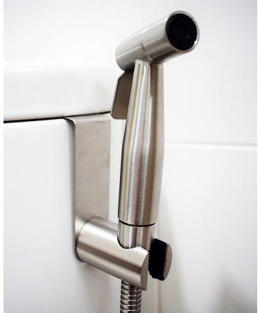 AzureLuxe Cloth Diaper Sprayer Set - Premium Stainless Steel Kit with T-Adapter and Hose for Toilet Attachment - Buy Online on GoSupps.com