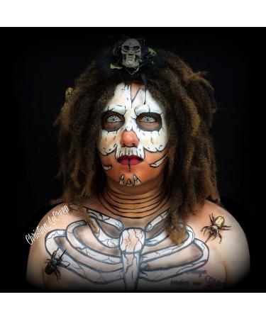 Buy Aricona White & Black Spiral Contact Lenses - Hypnotizing Halloween Eyes (2 Pieces) - No Prescription Needed - Buy Online on GoSupps.com