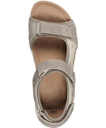 Earth Origins Womens Skylar Slip Resistant Suede Sandals - Granite, Size 8 - Buy Online on GoSupps.com