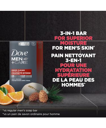 Dove Men + Care Deep Clean Hand & Body & Face & Exfoliation Bar Soap with purifying grains for healthy-looking and strong skin with moisturizing cream 106 g Pack of 6 636 g (Pack of 1) - Buy Online on GoSupps.com