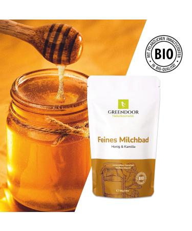 Greenendoor Milk Bath Chamomile Honey 200g | Natural Skin Nourishing Bathing Milk | Biodegradable Relaxation for Women Children & Men - Perfect Swimming Gifts - Buy Online on GoSupps.com