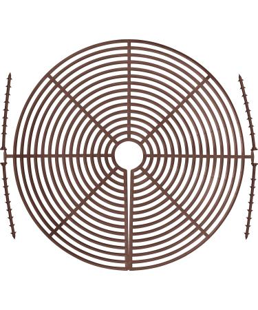 Abus Noah Flower Pot Grid - Plant Protection Grille for Pots Up to 30cm - Brown - Safeguard Soil from Animals & Children - Buy Online on GoSupps.com