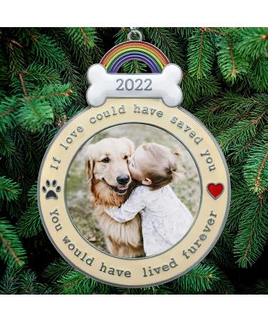 BANBERRY DESIGNS 2022 Dog Memorial Keepsake Ornament - Paw Prints and Heart Design - Loss of Pet Gift - Buy Online on GoSupps.com