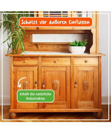 Poliboy Oak Pine Care - Wood Polish for Antique & Rustic Furniture - 100ml Made in Germany - Refreshing Wood Care (1 Pack) - Buy Online on GoSupps.com