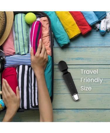 Yarosi Massager - Powerful Cordless Handheld Therapeutic Vibrations - Best Rated for Travel Gift - Magic Stress Away - Perfect massage on Back Legs Hand Pains-USB Recharge-Black - Buy Online on GoSupps.com