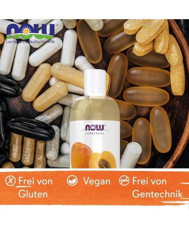 Now Foods Apricot Kernel Oil 473ml - Laboratory Tested Soy Free Vegan Non-GMO - International Shipping Available - Buy Online on GoSupps.com