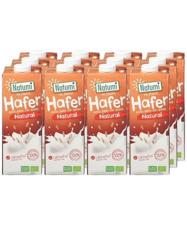 Natumi Oat Drink Natural Unsweetened 1000ml - Ideal for Baking & Cooking | Pack of 12 | International Shipping - Buy Online on GoSupps.com