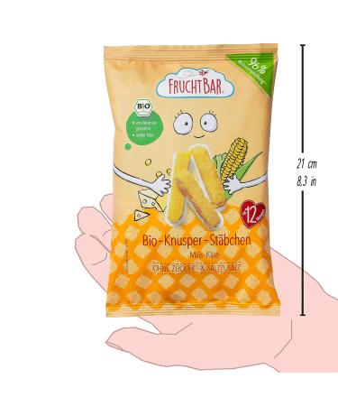Fertile Organic Crispy Sticks with Corn & Cheese - 8-Pack Sugar & Salt-Free Snack for Babies 12+ Months & Kids 8 x 30g - Buy Online on GoSupps.com
