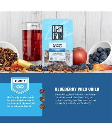 Tiesta Tea Premium Loose Leaf Blueberry Wild Child - Caffeine Free 16oz - Buy Online on GoSupps.com