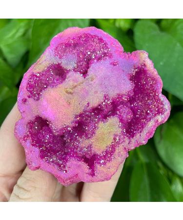 Room Decoration Natural Crystals and Stones Natural Quartz Cluster Ornaments Agate Cave Raw Crystal Specimen Collection Decoration for Decoration 1 Piece