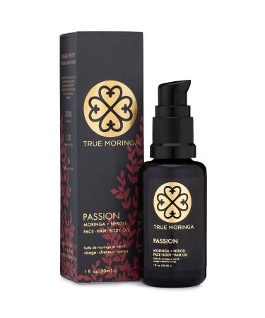 True Moringa Oil for Face  Body & Hair - 100% Pure Cold-Pressed Oil - Unrefined  Anti-aging  Reduce Wrinkles  Brightening Skin Tone  Minimize Age Spots - Vegan & Non-GMO (Neroli  30 ml)