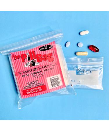 Buy The Pill Bag | 100 Pack | Reusable Waterproof & Portable Pill Organizer for Travel & Daily Use - Buy Online on GoSupps.com