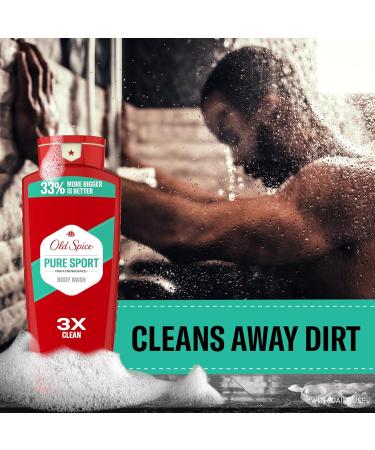 Old Spice Refreshing Body Wash for Men High Endurance 3X Defense 24/7 Shower Fresh with Long Lasting Scent Pure Sport Scent 24 oz (Pack of 2) - Buy Online on GoSupps.com