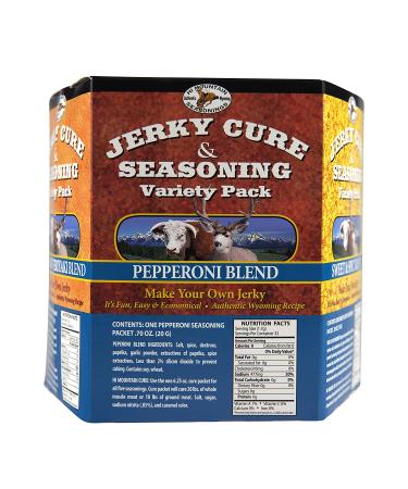 Hi Mountain Jerky Cure & Seasoning Kit - Variety Pack #2 - Mandarin Teriyaki, Pepperoni, Sweet & Spicy, Inferno - Buy Online on GoSupps.com